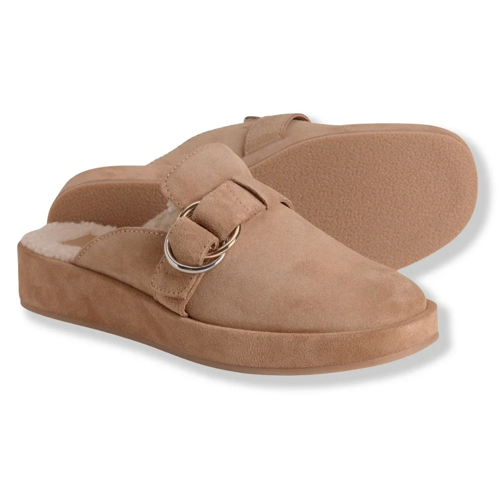 Dolce Vita Astor Plush Flats / Shoes - NWT Womens 8.5 Desert Suede - #45938-OF - Picture 1 of 5
